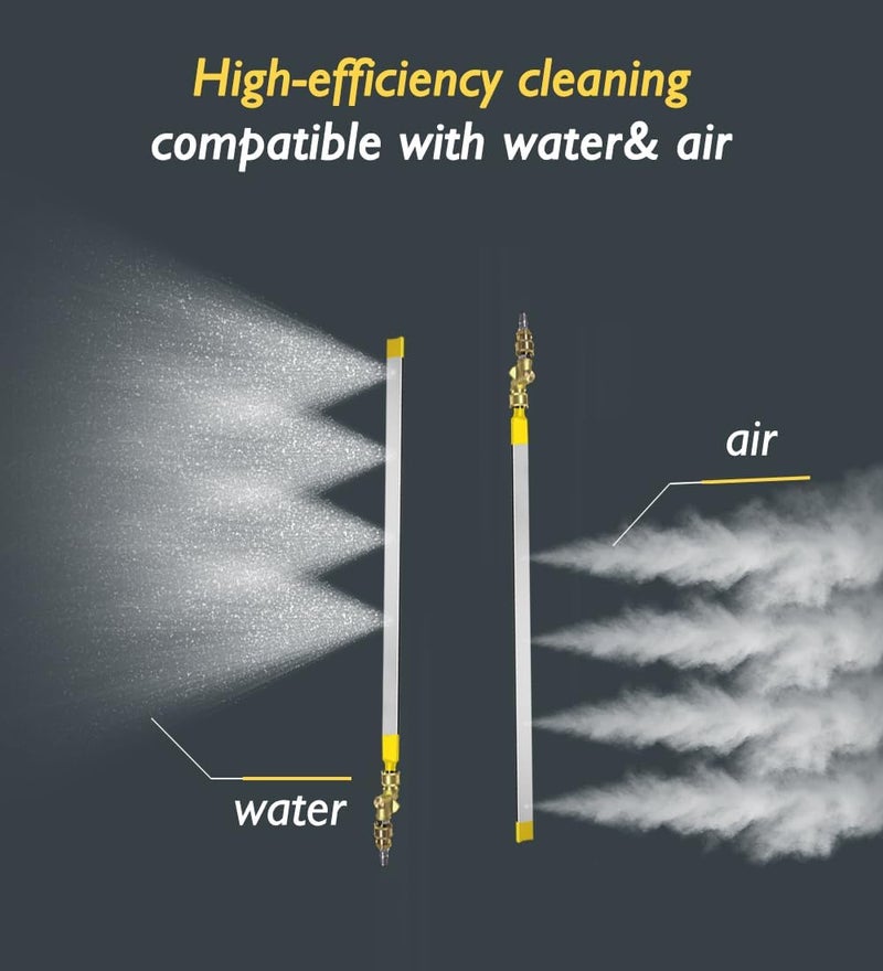 LFMUFNO 60cm/24in Radiator Cleaning Wand - Over 4500PSI Portable Pressure Washer Tool for Car Radiator Flush Kit with Adapter, Deep Clean Accessories (60cm/24in Cleaning Wand with Adapter) - Image 3